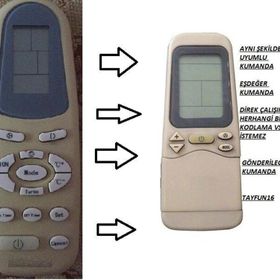 Tayfun Regal Eşdeğer Klima Kumandası