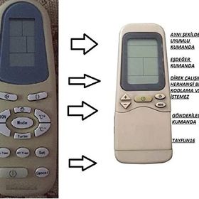 Tayfun Vestel Eşdeğer Klima Kumandası