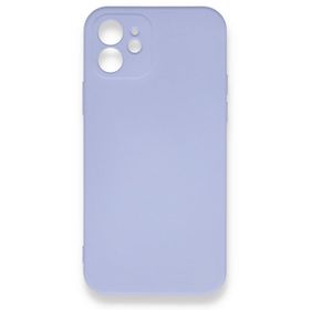 Tazador iPhone 12 Nano İçi Kadife Lila Silikon Kılıf