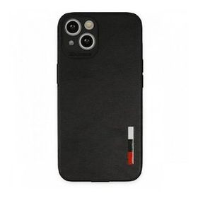 Tazador iPhone 13 Loop Deri Silikon Siyah Kılıf