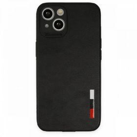 Tazador iPhone 13 Loop Deri Silikon Siyah Kılıf