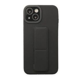 Tazador iPhone 13 Mega Standlı Silikon Siyah Kılıf