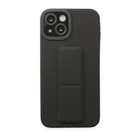 Tazador iPhone 13 Mega Standlı Silikon Siyah Kılıf