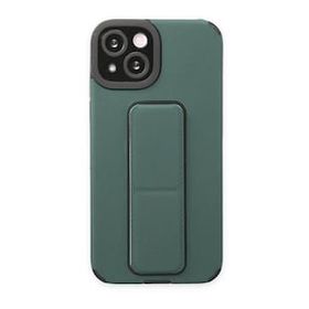 Tazador iPhone 13 Mega Standlı Silikon Yeşil Kılıf