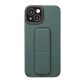 Tazador iPhone 13 Mega Standlı Silikon Yeşil Kılıf