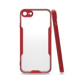 Tazador iPhone 7 Platin Kırmızı Silikon Kılıf