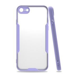 Tazador iPhone 7 Platin Lila Silikon Kılıf