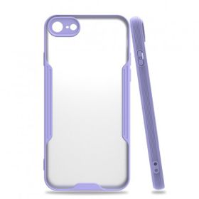Tazador iPhone 7 Platin Lila Silikon Kılıf