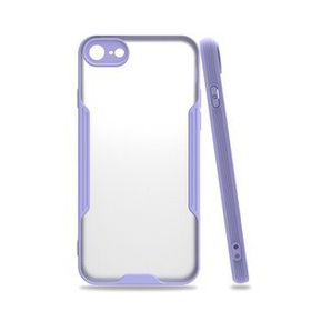 Tazador iPhone 7 Platin Lila Silikon Kılıf