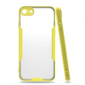 Tazador iPhone 7 Platin Sarı Silikon Kılıf