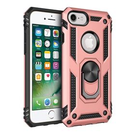 Tazador iPhone 7 Sofya Yüzüklü Rose Silikon Kapak Kılıf