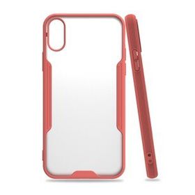 Tazador iPhone X Platin Pembe Silikon Kılıf