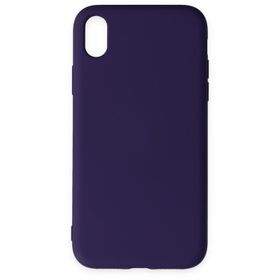 Tazador iPhone XR Nano İçi Kadife Mor Silikon Kılıf