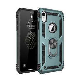 Tazador iPhone XR Sofya Yüzüklü Yeşil Silikon Kapak Kılıf