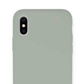 Tazador iPhone XS Lansman Legant Açık Gri Silikon Kılıf