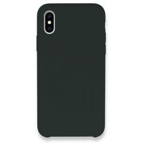 Tazador iPhone XS Lansman Legant Koyu Yeşil Silikon Kılıf