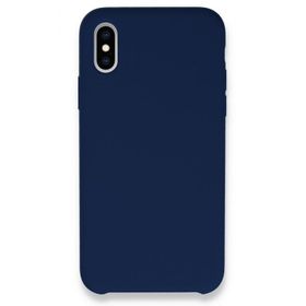 Tazador iPhone XS Lansman Legant Lacivert Silikon Kılıf