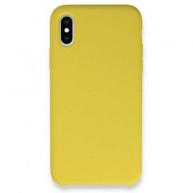 Tazador iPhone XS Lansman Legant Sarı Silikon Kılıf