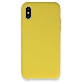 Tazador iPhone XS Lansman Legant Sarı Silikon Kılıf