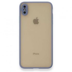 Tazador iPhone XS Max Montreal Gri Silikon Kapak Kılıf