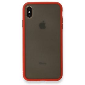 Tazador iPhone XS Max Montreal Kırmızı Silikon Kapak Kılıf