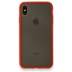Tazador iPhone XS Max Montreal Kırmızı Silikon Kapak Kılıf