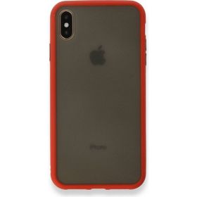 Tazador iPhone XS Max Montreal Kırmızı Silikon Kapak Kılıf