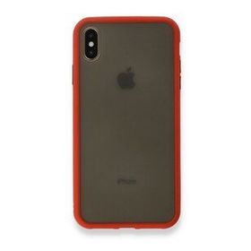 Tazador iPhone XS Max Montreal Kırmızı Silikon Kapak Kılıf