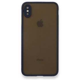 Tazador iPhone XS Max Montreal Lacivert Silikon Kapak Kılıf