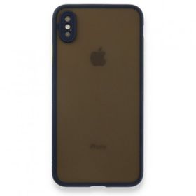 Tazador iPhone XS Max Montreal Lacivert Silikon Kapak Kılıf