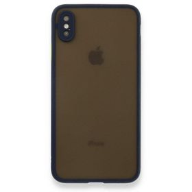 Tazador iPhone XS Max Montreal Lacivert Silikon Kapak Kılıf
