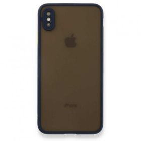 Tazador iPhone XS Max Montreal Lacivert Silikon Kapak Kılıf