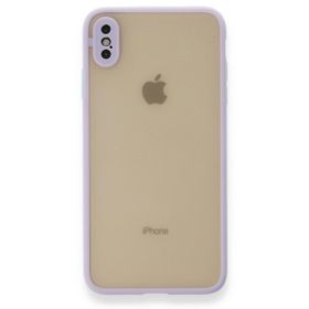 Tazador iPhone XS Max Montreal Mor Silikon Kapak Kılıf