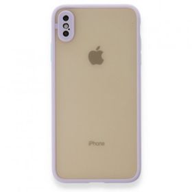 Tazador iPhone XS Max Montreal Mor Silikon Kapak Kılıf