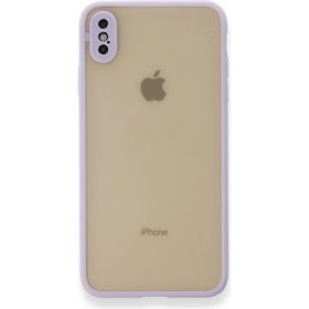 Tazador iPhone XS Max Montreal Mor Silikon Kapak Kılıf