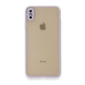 Tazador iPhone XS Max Montreal Mor Silikon Kapak Kılıf