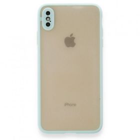 Tazador iPhone XS Max Montreal Turkuaz Silikon Kapak Kılıf