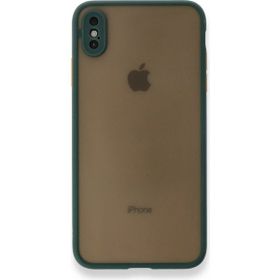 Tazador iPhone XS Max Montreal Yeşil Silikon Kapak Kılıf