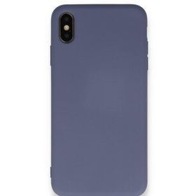 Tazador iPhone XS Max Nano İçi Kadife Gri Silikon Kılıf