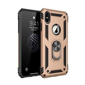 Tazador iPhone XS Max Sofya Yüzüklü Gold Silikon Kapak Kılıf