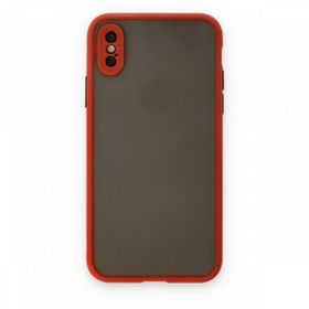 Tazador iPhone XS Montreal Kırmızı Silikon Kapak Kılıf