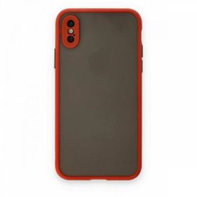 Tazador iPhone XS Montreal Kırmızı Silikon Kapak Kılıf