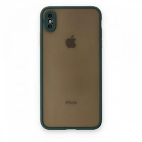 Tazador iPhone XS Montreal Yeşil Silikon Kapak Kılıf