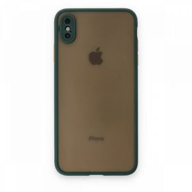 Tazador iPhone XS Montreal Yeşil Silikon Kapak Kılıf