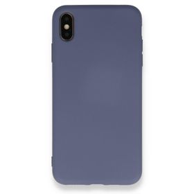 Tazador iPhone XS Nano İçi Kadife Gri Silikon Kılıf