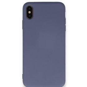 Tazador iPhone XS Nano İçi Kadife Gri Silikon Kılıf