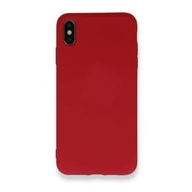 Tazador iPhone XS Nano İçi Kadife Kırmızı Silikon Kılıf
