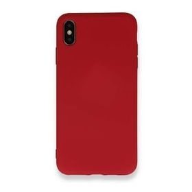 Tazador iPhone XS Nano İçi Kadife Kırmızı Silikon Kılıf