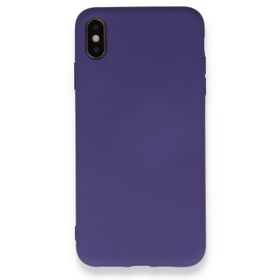 Tazador iPhone XS Nano İçi Kadife Mor Silikon Kılıf