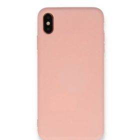 Tazador iPhone XS Nano İçi Kadife Pudra Silikon Kılıf